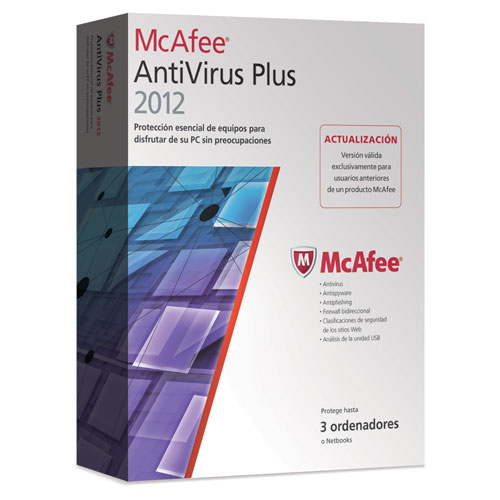 Antivirus Mcafee Antivirus Plus 2012 Actualizacion 3 Usuarios